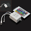 New 24-keys DC-12V Control Module Remote Controller for RGB LED Strip Light