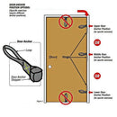 Door Anchor Heavy Duty Door Anchor Attachment for Exercise Bands Yoga Pilat W5B5