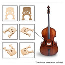 2 Piece 3/4 4/4 Regulated Double Bass Contrabass Bridge Maple Replacement P F5I8