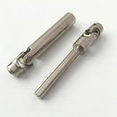 2Pcs Scx10 Steel Universal Drive Shaft With Cvd 110-155Mm For 1/10 Scale Mo