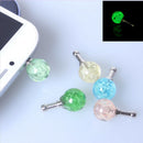 New For Phones 3.5mm Jack Universal Glow Headset Headphone Anti Dust Plug Cute