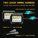 Led Work Light Bar Cable Car Auto Off Road Driving Fog Light Wiring Loom Ha A7A1