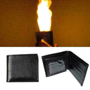 Magic Trick Flame Fire PU Wallet Leather Magician Stage Perform Street Show L0F4