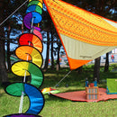 Foldable Rainbow Spiral Windmill Wind Spinner Camping Tent Home Garden Decor W3C