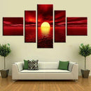 Set 5Pcs Sea Sunset Canvas Print Wall Art Painting Picture Decor No frame