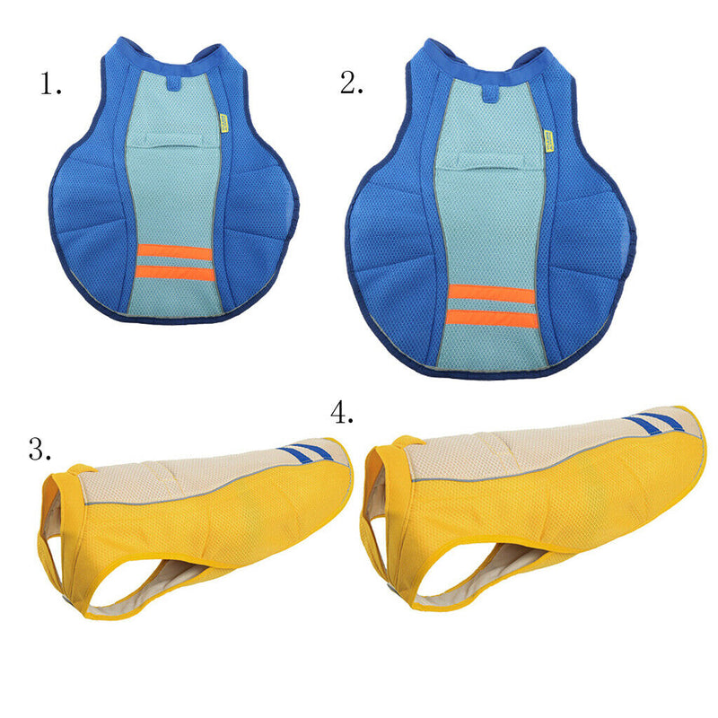 Pet Dog Puppy Cooling Vest Pet Evaporative Jacket for Pet Dog Cat Blue-XS