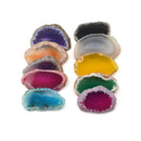 New Natural Agate Slices Geode Polished Slab Brazil Crystal Quartz Ornaments OZ