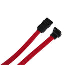 5x Red 19.7 Inch L-Shape Sata2 Male to Sata2 Male Cable For Sata / Sata2 Ha