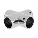 2pcs Heavy Duty 25mm 7/8" Pipe/Tube Boat Hand Rail Fitting 4 Way Connector