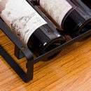 Wine Holder Storage Rack Metal Wine Accessories 4 Bottles Standing Shelf Ho