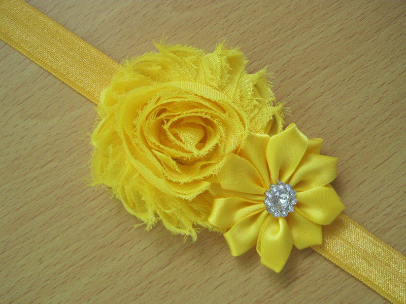 10 x Girl Newborn Baby Toddler Infant Flower Headband Hair Bow Band Photo Props