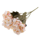 Upscale 6 Heads Artificial Hydrangea Simulation Flowers Bouquet Decor Pink