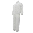 Resuable Coveralls Painters Protective Overall Boiler Suit Lab Coat White XL