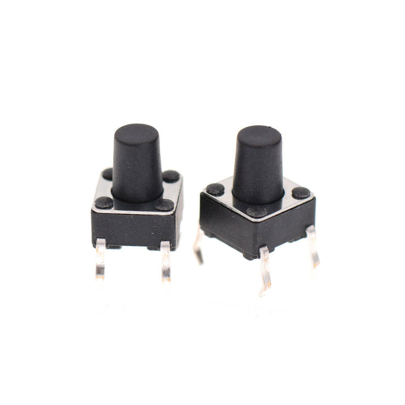 50X 6*6*8mm Tactile Push Button Switch Tact Switch Micro Switch 4-Pin hhA Sn