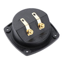 2x Stereo 2-Way Speaker Box Terminal Binding Post Round Spring Cup Connector