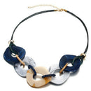 New Fashion Necklace Pendant Retro Boho Style Acrylic Statement Necklace Fe M6E8