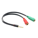 3.5mm Red And Green One to two Audio Cable Stereo Audio Y Splitter Cable Ada_kz