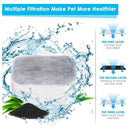 2.1L Ceramic Cat Water Fountain Replacement Filter, 4Pcs Premium Cotton ActiI6P2