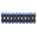 10Pcs pu-4mm straight push in air pneumatic tube fitting coupler union connec Ew