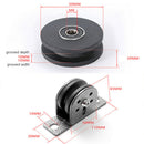 2x Strong Solid Fixed Pulley Block Build DIY 300kg Accessories Hardware