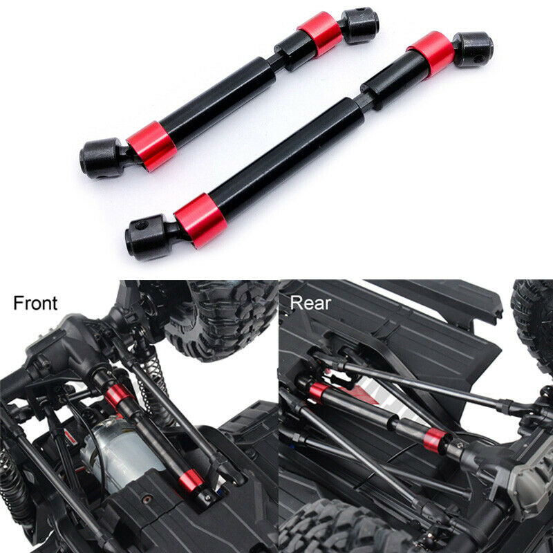 2PCS CVD Steel Front & Rear Drive Shaft For 1/10 RC Crawler Traxxas Trx4 TRX-4