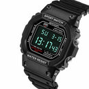 Sanda Watch Men'S Style Waterproof Sports Watch Digital Watch Black K4D8