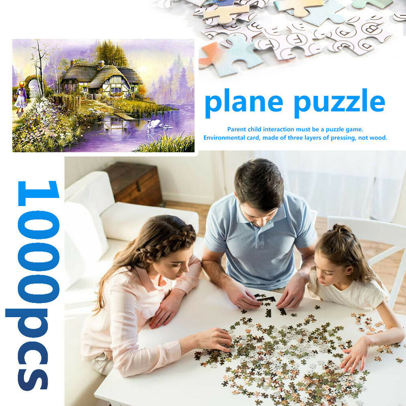 1000pcs Landscape Puzzle DIY Jigsaw Educational Toys Kids Adults Gift (E)