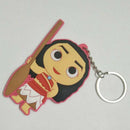 Moana 2 Sides Soft Rubber Keychain Maui Hook Pendant Keychain Kid Gift