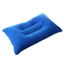 Double Face + inflatable pillow cushion Mat for Camping Picnic blue 40 * 25cS8L5