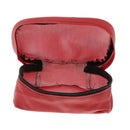 Universal Tool Kit Bag Leather Storage Tool Pouch Sport Luggage Travel  Red