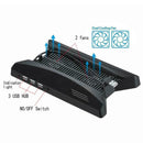 Vertical Stand Cooling Fan Dock w/3 SB HUB for Playstation PS4 Pro Console