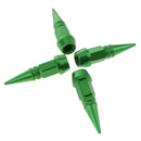 4Pcs Aluminum Long Spike Wheel Tire Valve Stem Car Truck Air Caps Covers Green