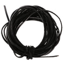 Black 5m Flat Leather Cord For Beading Jewelry Making DIY Craft String 3mm