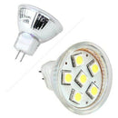 GU4 MR11 DC 12V 6 SMD 5050 LED Light Bulb 6000K - White M9U4