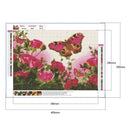 5D DIY Full Drill Diamond Painting Butterfly Flower Cross Stitch (H038)