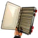 Storage Double Sided Bails Hooks Transparent Cover Fishing Tackle Box Sport