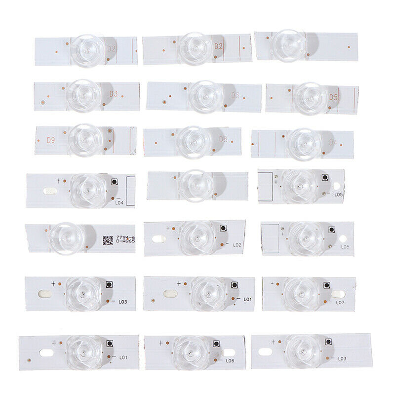 20 X 3V SMD Concave lens Lamp Beads with Optical Lens Fliter for LED TV Repa Nw