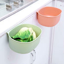 Plastic Kitchen Waste Bin Cabinet Door Hanging Large Trash Can Storage Box