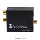 Digital Optical Coax Coaxial Toslink to Analog RCA L/R Converter Adapter