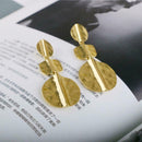Punk Street Simple Women Zinc Alloy Irregular Geometric Long Drop Earrings