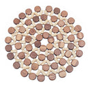 Round Bamboo Trivets for Hot Pots and Pans Lightweight and Small Wood Trivets