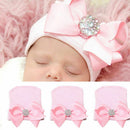 Baby Newborn Girl Infant Toddler Bowknot Beanie Cute Hat Hospital Cap Comfy M&E