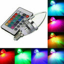 16 Color Hot LED Lamp Candle Changing RGB Light Bulb + Remote Control K1U8 H2D2