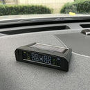 USB+Solar Wireless Car TPMS Tire Pressure Monitoring w/ 4 External Sensors