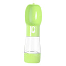 Portable Pet Dog Puppy Water Bottle Drinking Feeder Outdoor Walking Travel Green