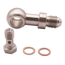 Steel Banjo  Fittings M10 X 1.0 (Metric 1.5mm) To -4 AN, Aluminium Alloy