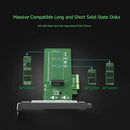 PCI-E X4 to M.2 NGFF Adapter Card SSD Converter 2242 2260 2280 Solid State Drive