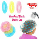 6* Elastic Waterproof Shower Cap Hat Bath Head Hair Cover Salon Shower Cap US