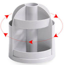 Functional 7 Compartments Rotating Pen Pencil Holder Desk Organizer Plastic