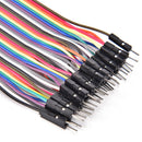 40PCS Dupont wire jumpercables 20cm 2.54MM male to female 1P-1P For Arduino JR